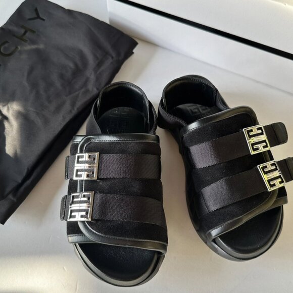 NIB*GIVENCHY SLINGBACK MARSHMALLOW SANDALS *BRAND NEW & BOX & 2 LOGO SHOE BAGS - Picture 5 of 8